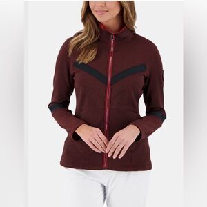 Obermeyer Shimmer Fleece Jacket Women’s Reddish Brown Small VGUC